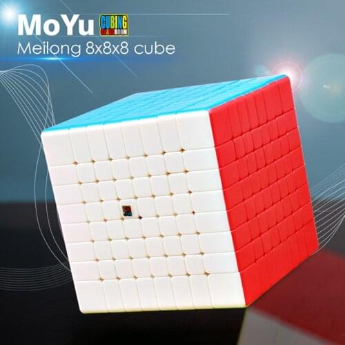 Moyu Meilong 8x8x8 Cubing Classroom Mf8 8Layers Magic Speed Cube Puzzle Black Stickerless Mofangjiaoshi 8x8 Puzzle Cube