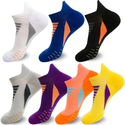 Professional Running Socks Cotton Thick Terry Socks Summer Basketball Tennis Men Sports Socks Shock Absorption Moisture Wicking