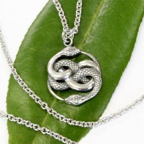 New Fashion Snake Necklace Men and Women Retro Hip Hop Winding Animal Pendants Daily Wild Jewelry Accessories Gifts