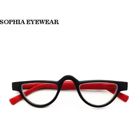 SophiaCat Eye Reading Glasses Small Irregularity Frame Presbyopic Eyewear Presbyopia Hyperopia Eyeglasses For Men&Women +2.5+3