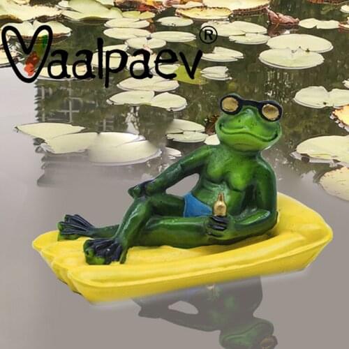 Floating Frog Hippo Crocodile Simulation Gags Funny Toys for Swimming Pool Fish Pond Crafts Tank Adult Landscaping Kids Boys
