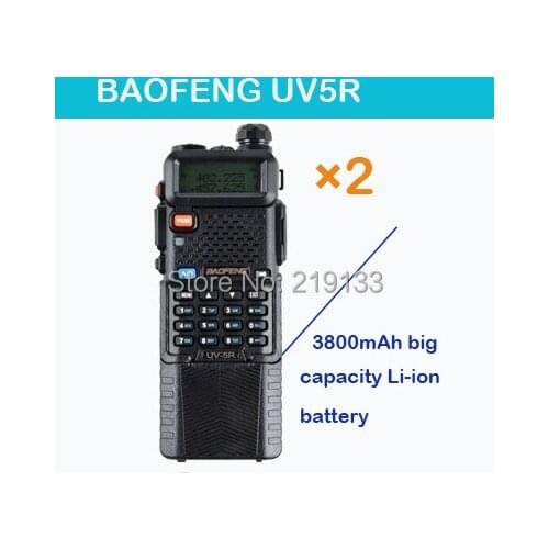 Walkie talkie pair radio comunicador BaoFeng Pofung UV 5R,Dual Band Vhf uhf baofeng uv-5r,SOS FM Radio+Free Earphone