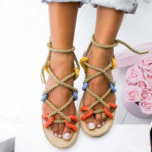 2020 New Sandals Woman Shoes Braided Rope with Traditional Casual Style and Simple Creativity Fashion Sandals Women Summer Shoes