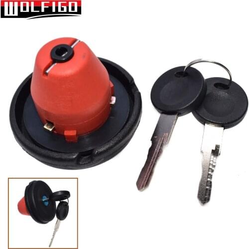 WOLFIGO New Fuel Filter Tank Cap With 2 Keys Set For Ford Galaxy Seat Alhambra VW Sharan 701201553,7D0201551