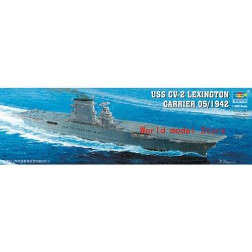 Trumpeter 1/350 05608 USS CV-2 LEXING70N CARRIER 1942 model kit