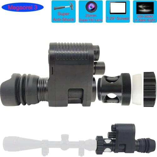 Shock Resistance Record Videos Infrared Laser IR Night Vision Rail Scope Riflescope Cameras Hunting Scopes Red Dot Reflex Sight