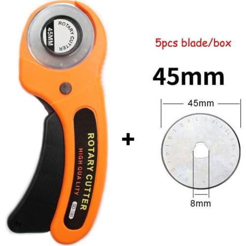 28mm 45mm Rotary Cutter Knife Safety Blade Fabric Cutter Leather Craft Patchwork Sewing Quilting Fabric Cutting Leather Tool