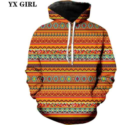 YX GIRL Brand clothing Retro Style hoodies aztec tribal totem 3d Print Hoodie 2018 New Fashion Mens womens Hooded sweatshirt