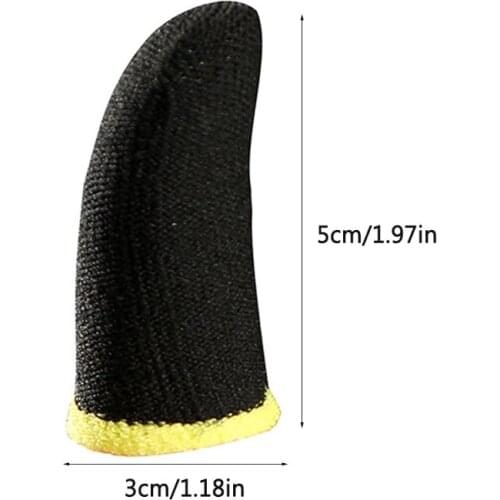 1Pair Carbon Fiber Finger Sleeve Non-slip Breathable Gaming Gloves for iphone B36C