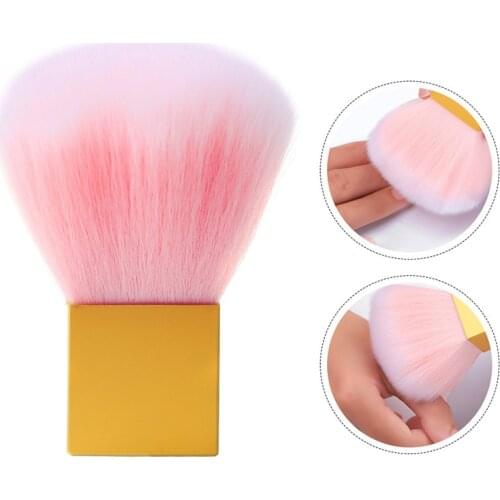 CHNRMJL 1Pc Mini Cube Nail Art Cleaning Brush Soft Powder Dust Remover Acrylic Glitter Cleaner UV Gel Manicure DIY Manicure Tool