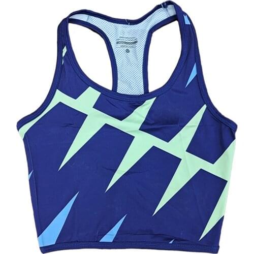 20200Custom Women Track & Field Fast Running Tank Tops Suit 4*100 Fast Speed Running Outfit Customizable Bra
