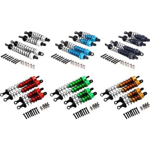 4 Pcs Oil Adjustable 65Mm Shock Absorber Damper for WLtoys Rc Car 1/12