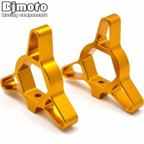 BJMOTO Motorcycle Universal CNC Pair 17mm Racing Front Fork Preload Adjusters For TL1000 S/R ZX6R/ZX9R/ZX12R YZF-R6 RSV Miller R