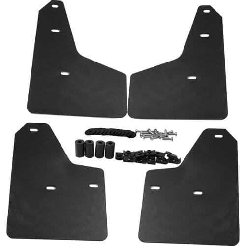 4Pcs Mudguards Mudflaps Fender Skirts fits 2012+ Ford Focus MK3 Models Black
