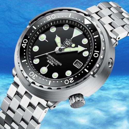 STEELDIVE1975 First Tuna Dive Watch Re-engraved Automatic Watch Of Man Mechanical Watch NH35 300M Diver Watches Sapphire Crystal