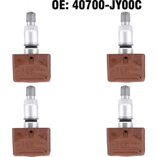 4pcs TPMS Tire Pressure Sensor 433MHz For Nissan GT-R 370Z for Renault Koleos for Infiniti EX37 FX37 FX50