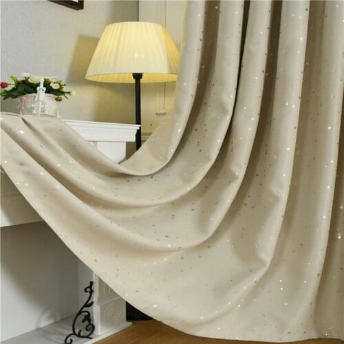 Cartoon Style Printed star Curtains for Children Blackout Cloth Nursery Sheer Tulle Curtains Cotton Kids Blinds Bedroom