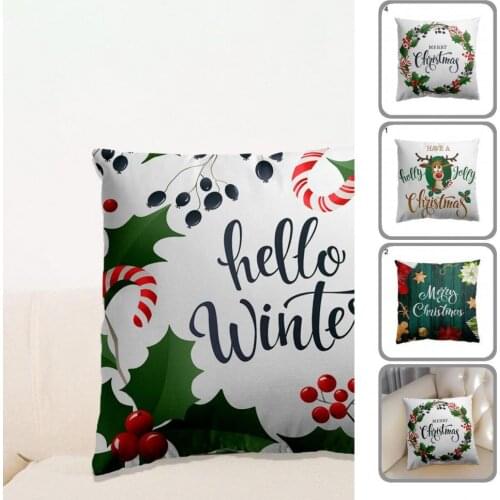 Long Lasting Attractive Fine Texture Decorative Pillowcase Polyester Pillowcase Durable for Christmas