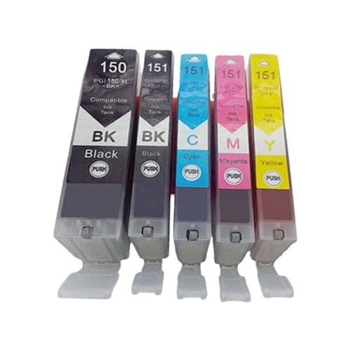 6pcs PGI150 CLI151 compatible ink cartridge For canon PIXMA IP7210 MG5410 MG5510 MG6410 MG6610 MG5610 MX921 MX721 IX6810 printer