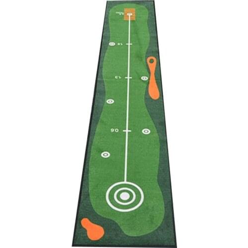 Golf Carpet Putting Mat Thick Smooth Practice Putting Rug for Indoor Home Office Golf Practice Grass Mat Golf Training