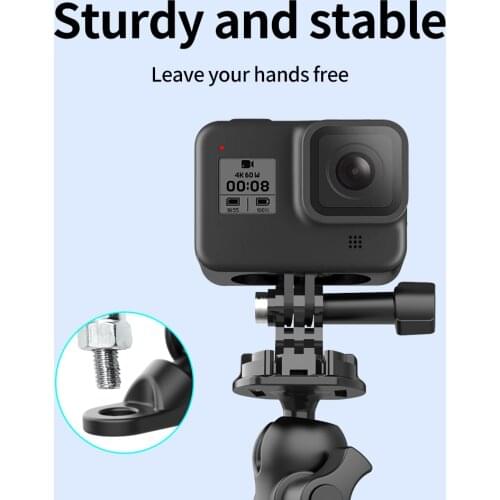 Gopro Accessories Motorcycle Camera Bracket for Bike Mounting Clip Bracket for GoPro Hero 9 8/7/6/5/4/3 Sports Camera Accessory