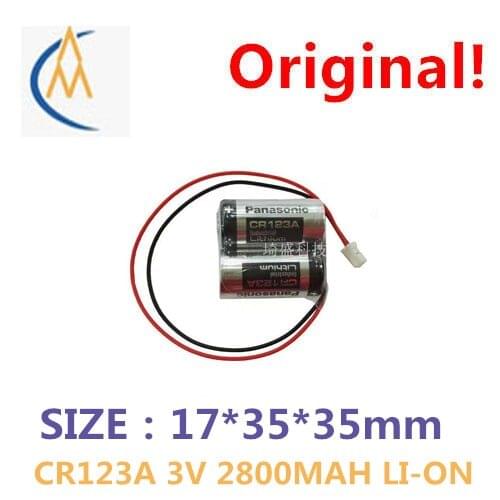Panasonic CR123A two parallel capacity = smart meters water meter battery 2800 mah village 3 v lithium battery with plug