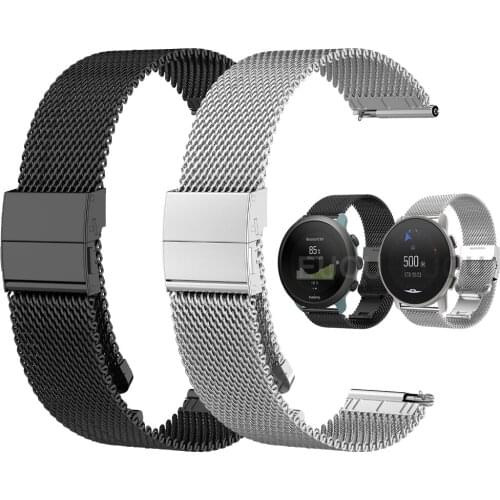 For SUUNTO 9 PEAK / SUUNTO 3 Metal Stainless Steel Mesh Strap Watch Band Wristband Belt Bracelet Watchband Accessories