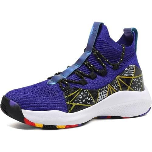 Men Basketball Sneakers Mens Breathable Shockproof Sports Shoes Outdoor Wearable Non-slip athlete Sport Shoes Couple sneakers