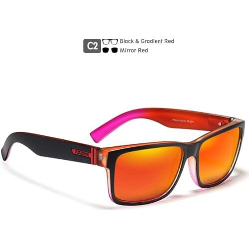 2021 Kdeam Fashion Mens Sunglasses Polarized Square Classic Brand Sun Glasses for Women Sports Eyewear Italy Design With Box