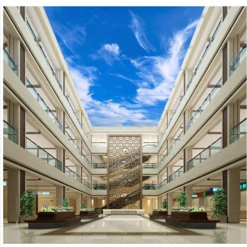 Simple dream sky cloud ceiling Custom photo wallpaper 3D stereoscopic 3d wallpaper living room Home Decoration