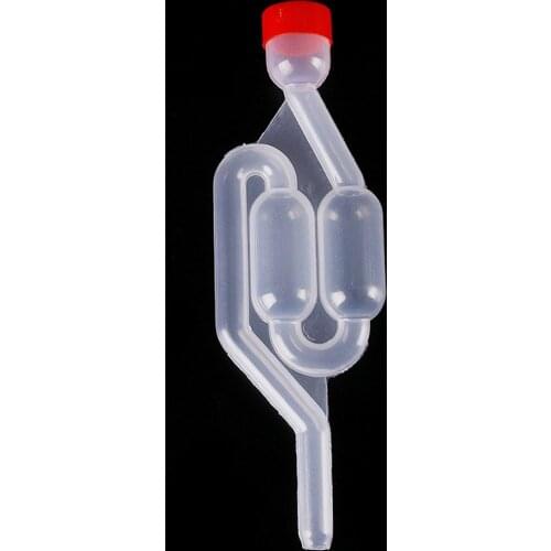 One-Way Wine Beer Brewing Fermentation Check Valve Plastic Air Lock Water Seal Home Winemaking Exhaust Valve Fermenter Yeast