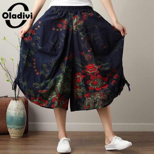 Oladivi Women's Wide Trousers