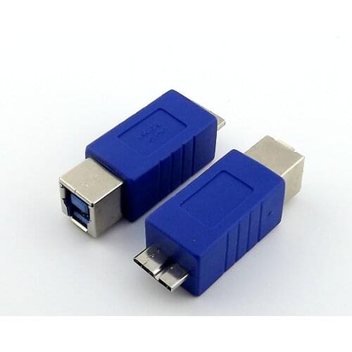 10pcs USB 3.0 B Female to Micro B Male Plug Converter Adapter Connector High Speed