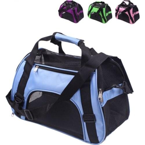 Pet Transportation Carrier Suitable for Small and Medium Sized Cats Dogs Rabbits and Birds Foldable and Breathable Easy to Clean
