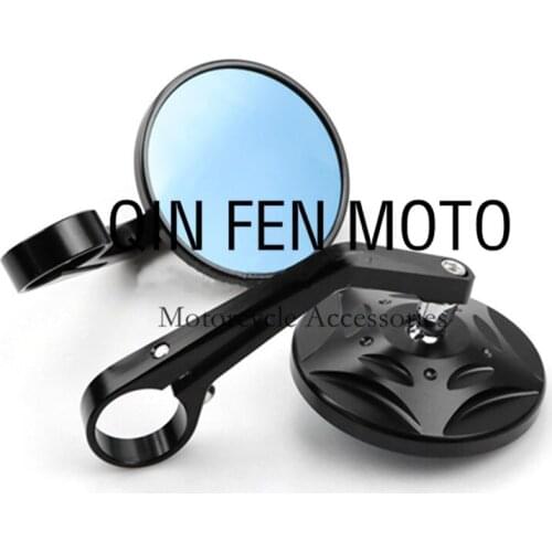 Fit For Kawasaki Ninja 300 NINJA250 EX400 Z250 modified handlebar rearview mirror round handle mirror