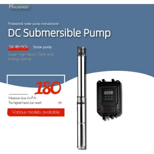 24/72v 3inch 4m³/h High-head 160m DC Brushless Solar Deep Well Submersible Impeller hand Pump,specif of centrifug electric pumps