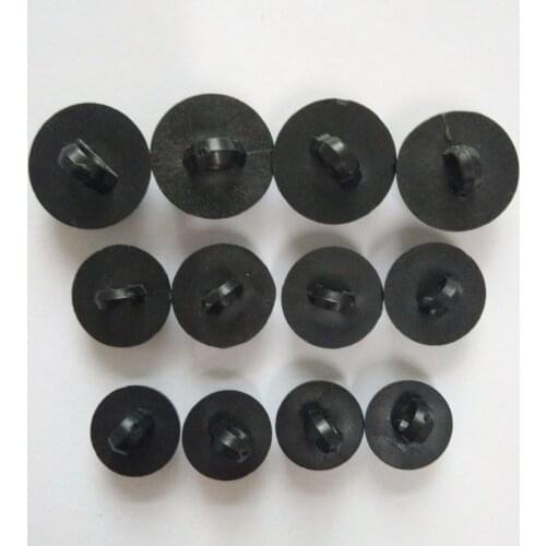 100pcs Plastic Black Shank Buttons For Toy Doll Eyes DIY Craft Clothing Sewing Accessories Supplies