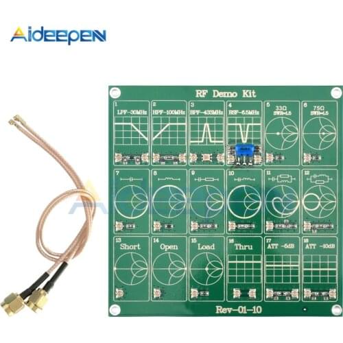 RF Demo Kit for NanoVNA VNA RF Test Board Vector Network Test Filter / Attenuator Network Analyzers Electrical Instruments