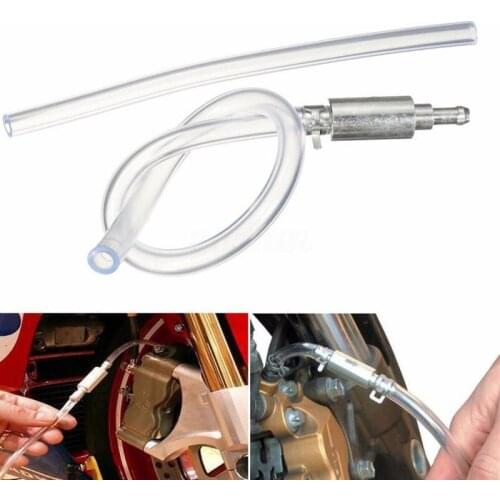 Clutch Brake Bleeder Hose One Way Valve Tube Bleeding Tool Kit Motorcycle Car