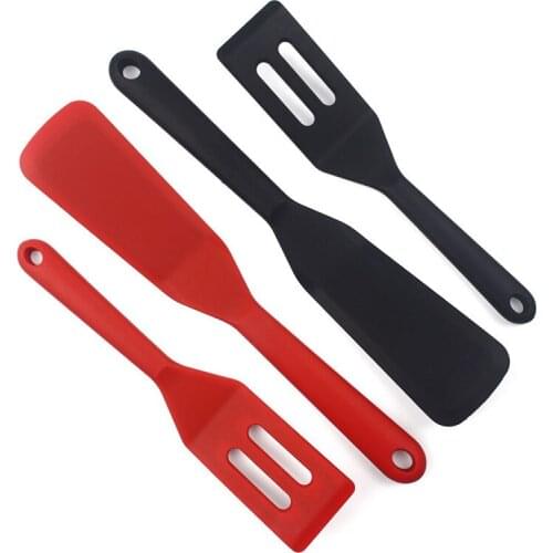 2 Pieces Silicone Brownie Serving Spatula Flexible Nonstick Serve Turner Cookie Slotted Spatula Batter Baking Utensils Set