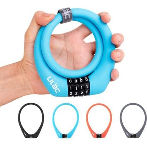 ULAC Foldable Bike 4-Code Lock Heavy Duty Anti-Theft Safty Protective Bicycle Cable Lock Scooter Spare Parts Accessory