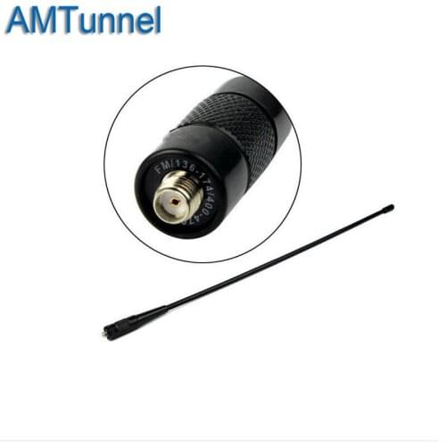 SMA-F Radio Antenna Dual Band 144/430 MHz U/V Antenna For RETEVIS RT-5R Baofeng 888s Kenwood HYT PUXING Two Way Radio