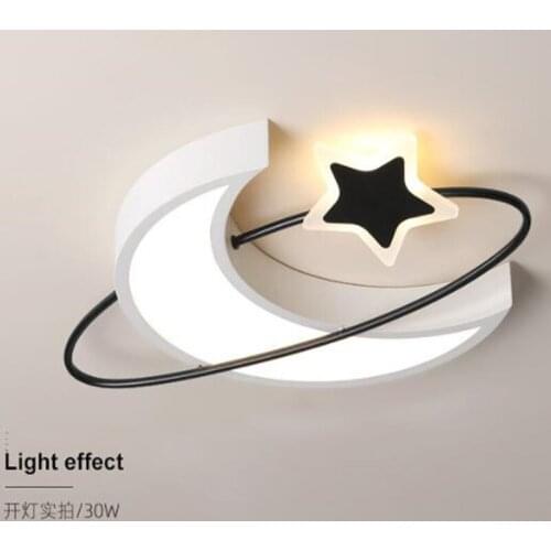 Led Moon Star Roof Light Kids Bedroom Ceiling Light Child Room Ceiling Lamp Baby Room Ceiling Led Light Sleeping Room Light 110V