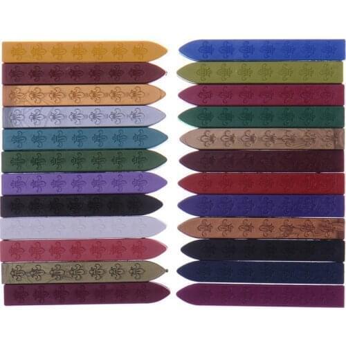 Sealing Wax Stick Wedding Invitations Decoration Retro Seal Stamps 11*11*90MM Fire Paint Wax Strip Sealing Wax