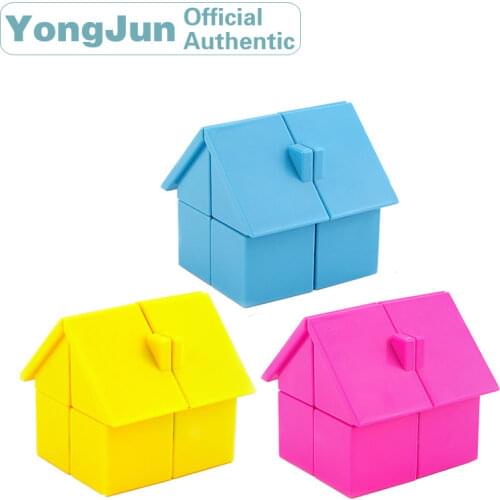 YongJun House 2x2x2 Magic Cube YJ 2x2 Professional Neo Speed Puzzle Antistress Educational Toys For Children