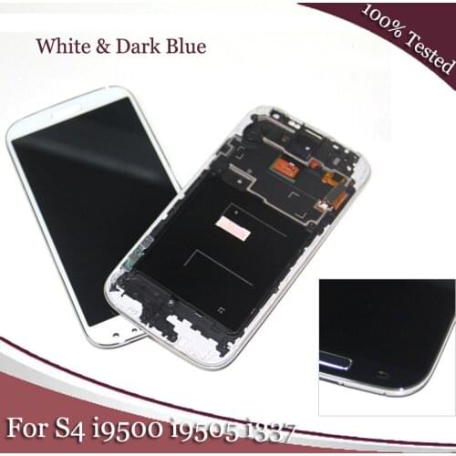 Compatible For Samsung Galaxy S4 i9500 LCD Assembly Touch Screen Display Digitizer+Bezel Frame