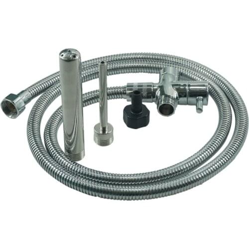 1set Aqua Shot Deep Shower Enema Douche Anal Cleaning System Nozzle Tip & T-adapter, Hose