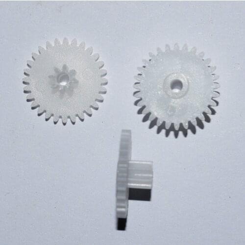 10/100pcs yuanmbm 28082B 28/8teeth loose fit 2mm shaft double plastic gears/rc car toy accessories