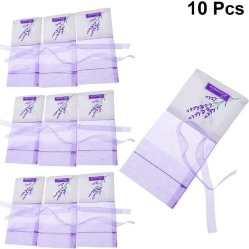 10/12/24pcs Floral Printing Lavender Bags Empty Fragrance Pouch Sachets Bag For Relaxing Sleeping Wedding Fragrance Favor Bags