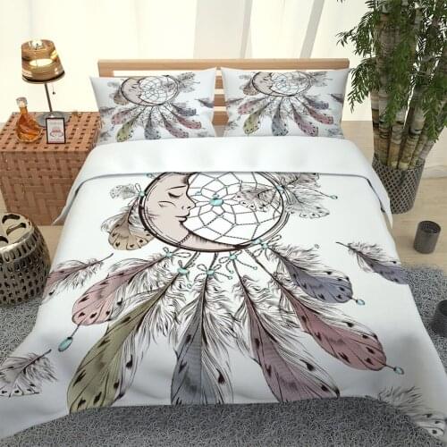 2020 Hot Style Bedding Set 3d Digital Dreamcatcher Printing 2/3pcs Duvet Cover Set Single Twin Double Full Queen King Bedding